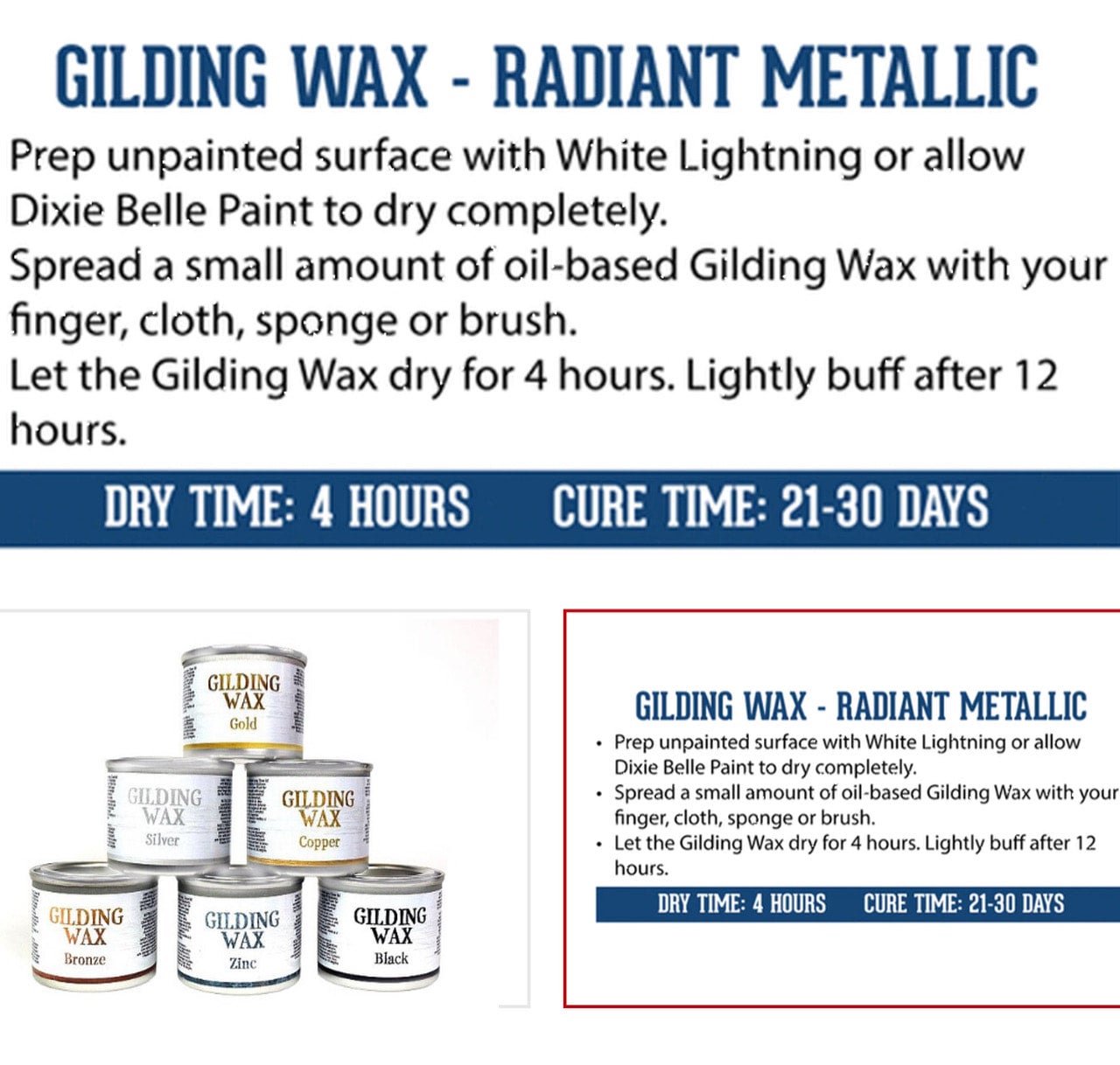 Dixie Belle Gilding Wax - Gold